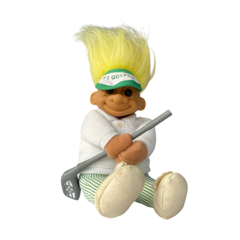 Vintage Russ #1 Golfer Troll Doll